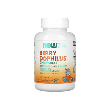Пробиотик Now Foods BerryDophilus Kids, 120 жевательных таблеток