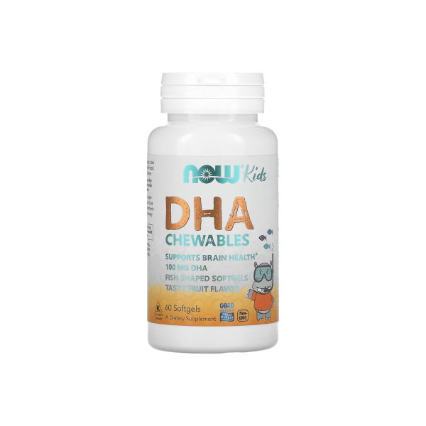 Омега-3 для дітей Now Foods DHA Chewables, 100 мг, 60 жувальних вітамінів