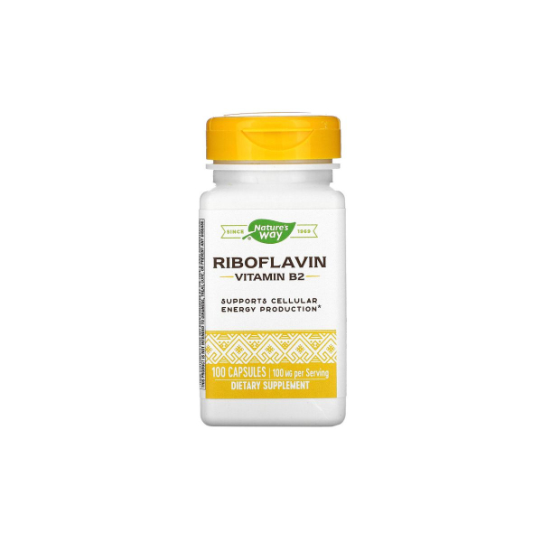 Вітамін Nature's Way Riboflavin Vitamin B2, 100 капсул