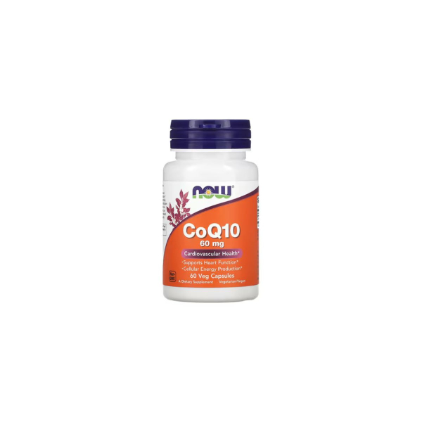 Коензим Now Foods CоQ10, 60 мг, 60 капсул
