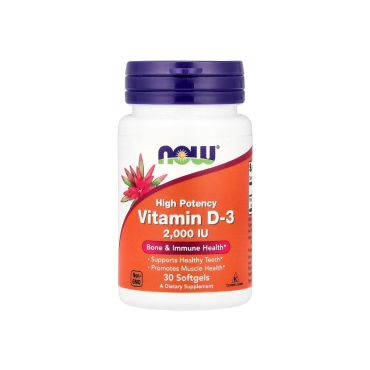 Витамин Now Foods Vitamin D-3, 2000 IU, 30 софтгелів