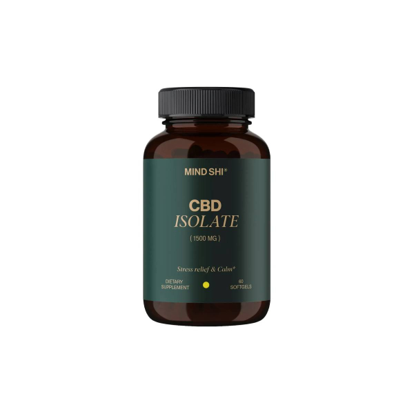 Канабідіол Mind Shi CBD Isolate, 1500 мг, 60 софтгелів