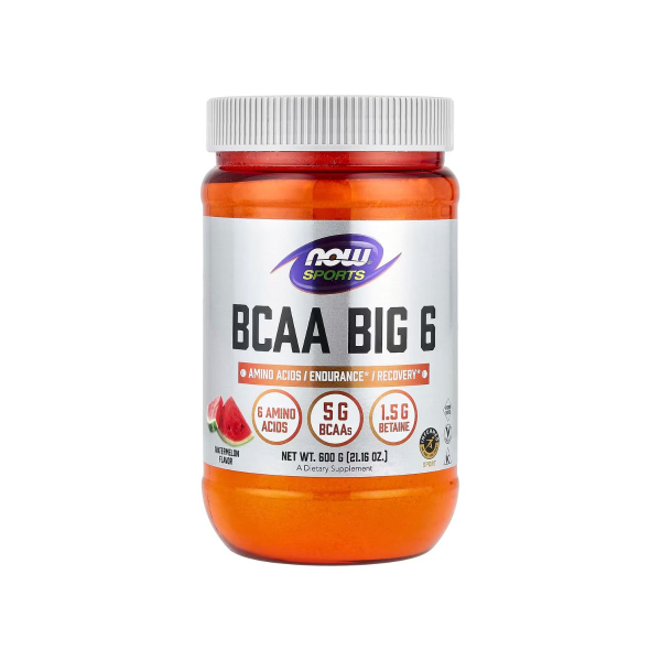 Амінокислота Now Foods BCAA Big 6 Powder (кавун) 600 г