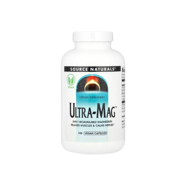 Комплекс із магнієм Source Naturals Ultra-Mag, 180 капсул