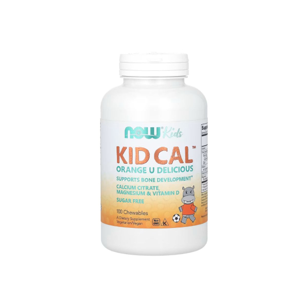 Кальцій для дітей Now Foods Kid-Cal Chewable Calcium, 100 жувальних вітамінів