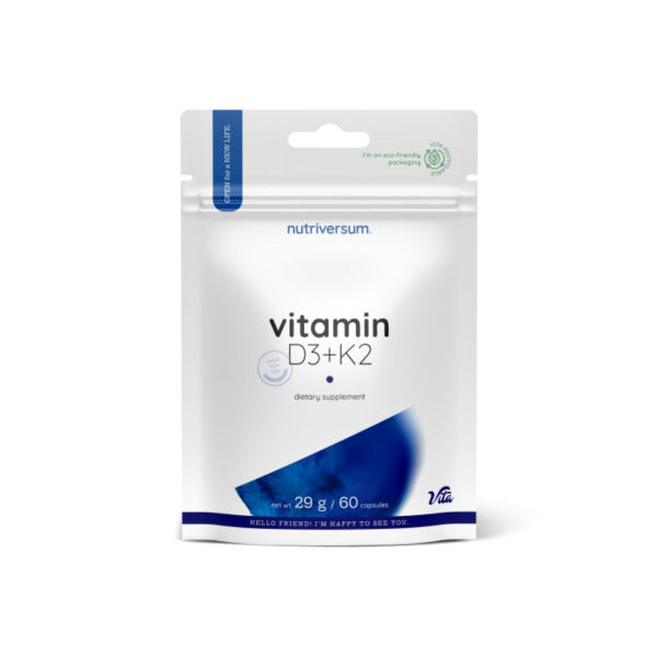 Вітамін Nutriversum Vitamin D3 + K2, 60 капсул