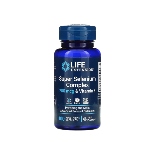 Селен з вітаміном Е Life Extension Super Selenium Complex & Vitamin E, 200 мкг, 100 капсул