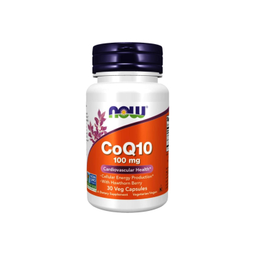 Коензим Now Foods CoQ10, 100 мг, 30 капсул