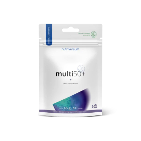 Полівітаміни для людей похилого віку Nutriversum Multi 50+, 90 таблеток