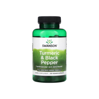 Куркума та чорний перець Swanson Turmeric & Black Pepper, 60 капсул