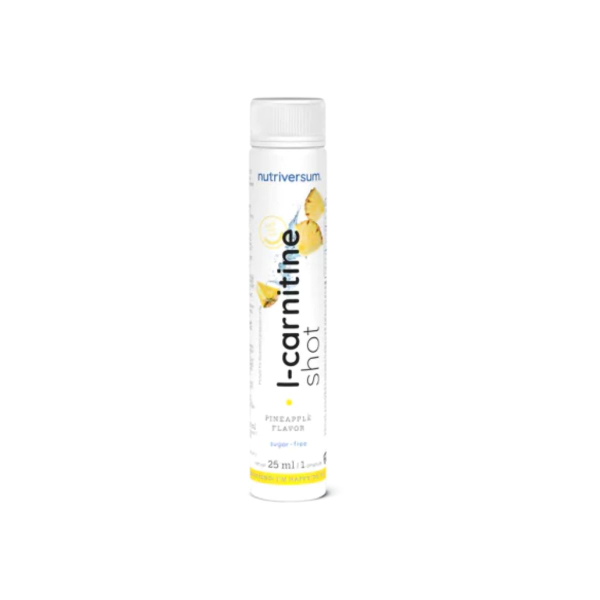 Рідкий L-карнітин шот Nutriversum Liquid L-Carnitine Shot (ананас) 25 мл