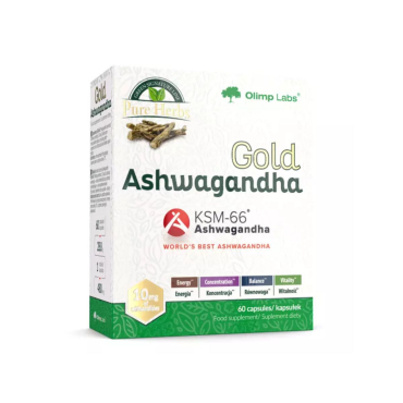 Ашваганда Olimp Gold Ashwagandha (KSM - 66), 10 мг, 60 капсул