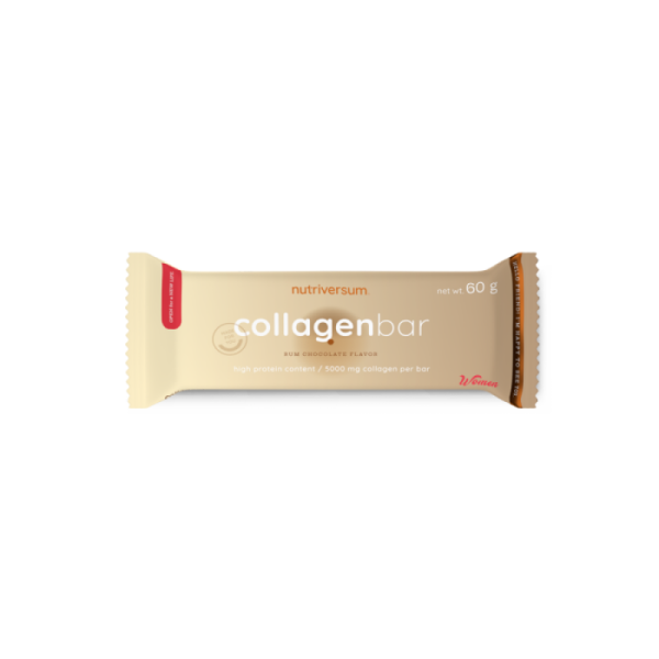 Протеїновий батончик з колагеном Nutriversum Collagen Bar (ромовий шоколад) 60 г