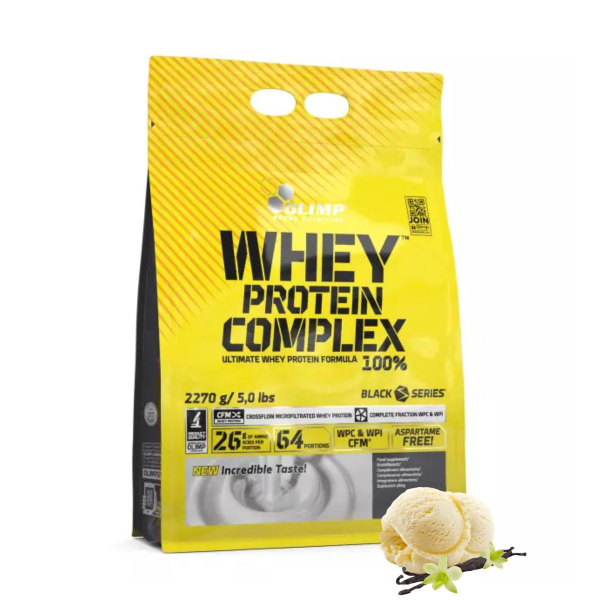 Протеин Olimp Whey Protein Complex 100% (ванильное мороженое) 2270 г