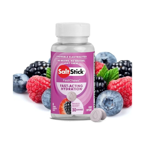 Жувальні сольові таблетки SaltStick Fastchews (ягоди) 60 таблеток