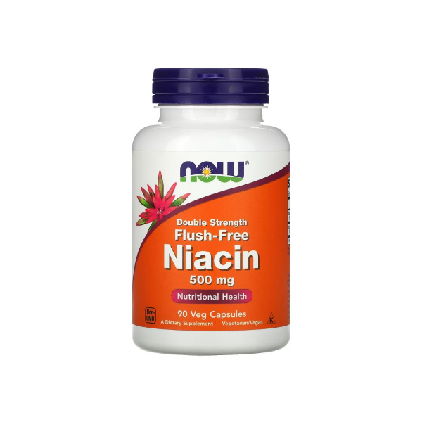 Витамин B Now Foods Niacin Flush Free, 500 мг, 90 капсул