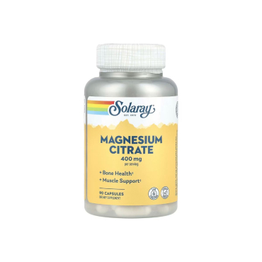 Цитрат магнію Solaray Magnesium Citrate, 400 мг, 90 капсул