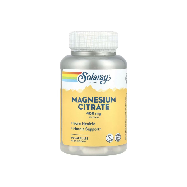 Цитрат магнію Solaray Magnesium Citrate, 400 мг, 90 капсул