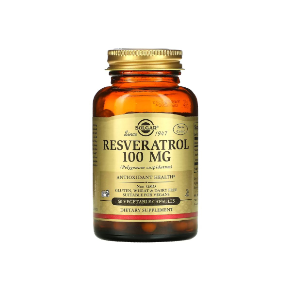Добавка Solgar Resveratrol, 100 мг, 60 капсул