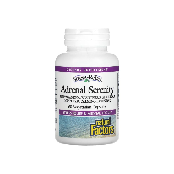 Для підтримки наднирників Natural Factors Stress-Relax Adrenal Serenity, 60 капсул