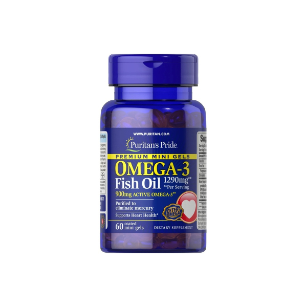 Омега-3 Puritan's Pride Omega-3 FO, 1290/900 мг, 60 софтгелів