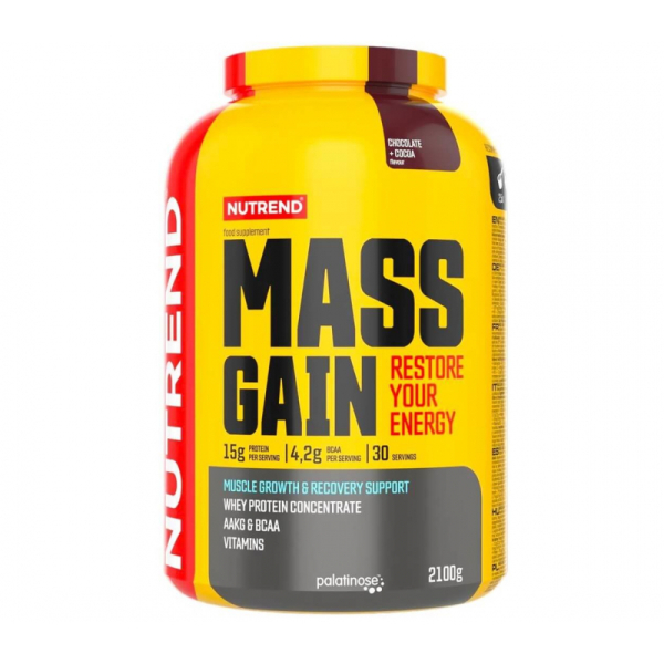 Гейнер Nutrend Mass Gain (шоколад + какао) 2100 г