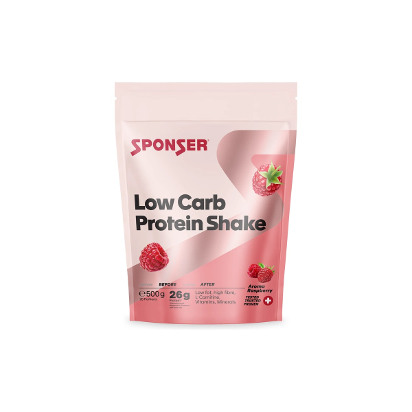 Протеїн Sponser Low Carb Protein Shake + L- carnitine (малина) 500 г