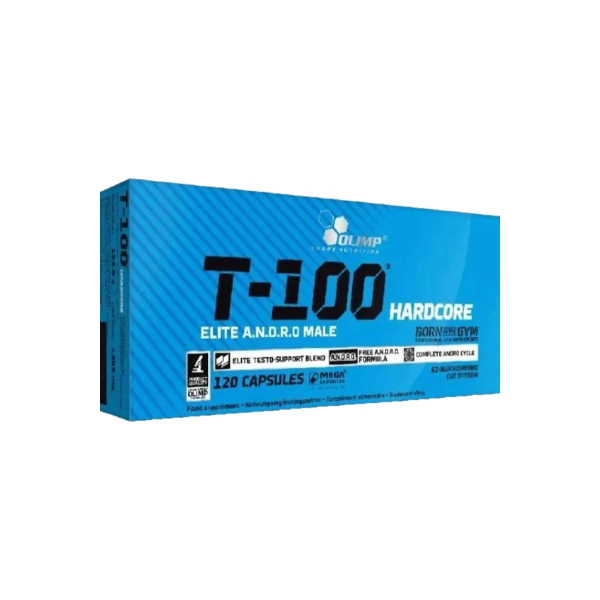 Тестостероновий бустер Olimp T-100 Hardcore, 120 капсул
