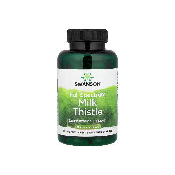 Розторопша Swanson Full Spectrum Milk Thistle, 500 мг, 100 капсул