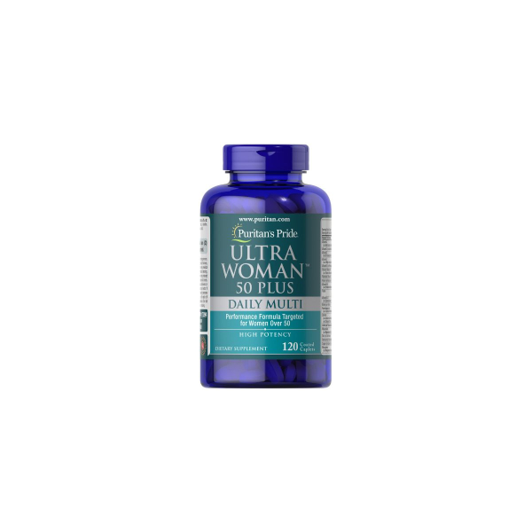 Мультивітаміни для жінок Puritan's Pride Ultra Woman™ 50 Plus Multi-Vitamin with Zinc, 120 капсул