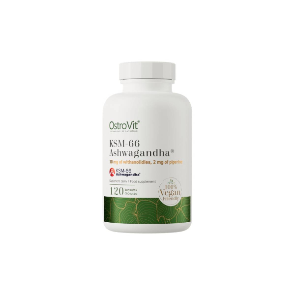 Ашваганда OstroVit KSM-66 Ashwagandha, 120 капсул 