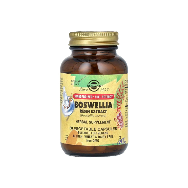 Екстракт смоли босвелії Solgar SFP Boswellia Resin Extract, 60 капсул