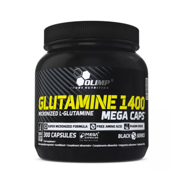 L-глютамін Olimp L-Glutamine 1400 Mega Caps, 300 капсул 