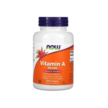 Вітамін Now Foods Vitamin A, 25000 IU, 250 софтгелів