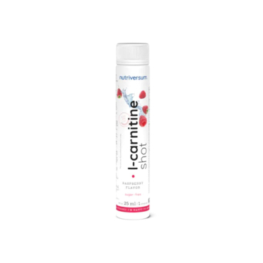 Рідкий L-карнітин шот Nutriversum Liquid L-Carnitine Shot (малина) 25 мл