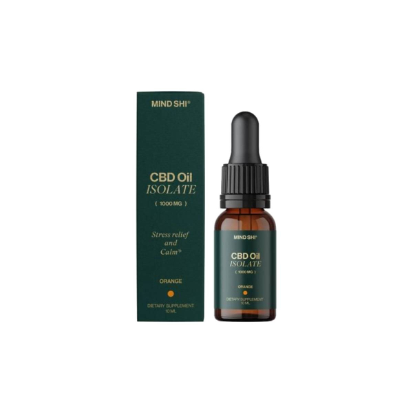 Ізолят канабідіолу Mind Shi CBD Oil Isolate (апельсин) 1000 мг, 10 мл