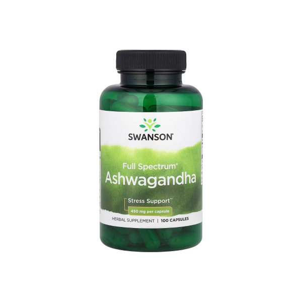 Ашваганда Swanson Full Spectrum Ashwagandha, 450 мг, 100 капсул