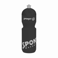 Фляга для води Sponser Bidons (чорний + сріблястий) 750 мл