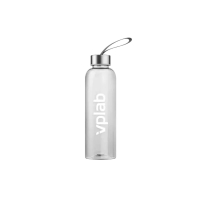 Пляшка для води VPLab Plastic bottle (білий логотип) 580 мл