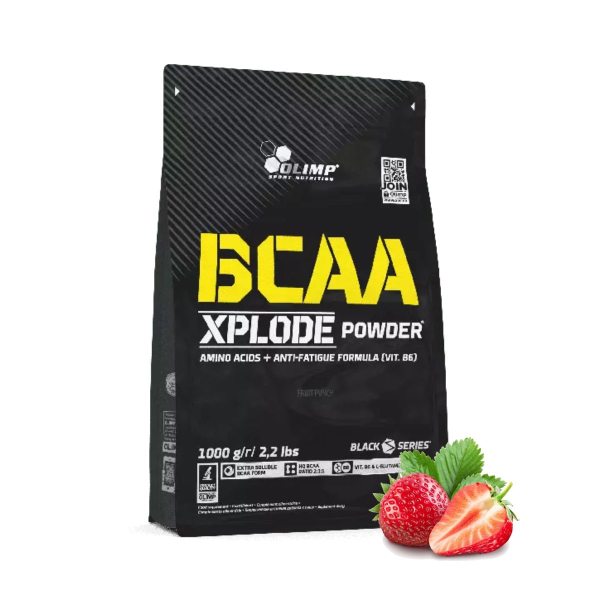 Амінокислоти Olimp BCAA Xplode (полуниця) 1000 г 