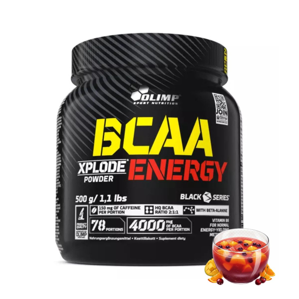 Амінокислоти Olimp BCAA Xplode Energy (фруктовий пунш) 500 г 