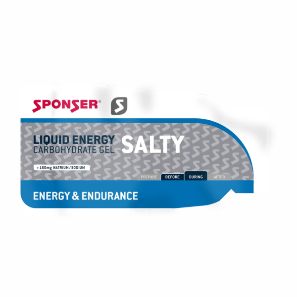 Гель вуглеводний з мінералами Sponser Liquid Energy Gels Salty (солоний) 35 г 