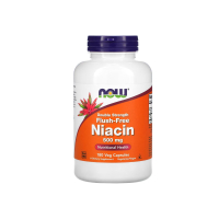 Вітамін B Now Foods Niacin Flush Free, 500 мг, 180 капсул