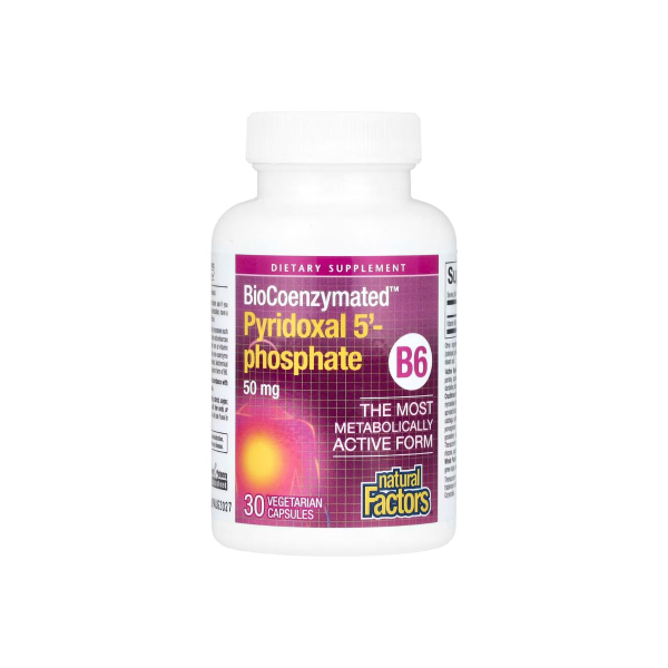Вітамін В6 Natural Factors BioCoenzymated P5P, 50 мг, 30 капсул