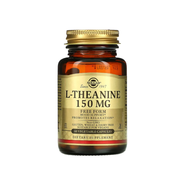 Амінокислота Solgar L-Theanine, 150 мг, 60 капсул