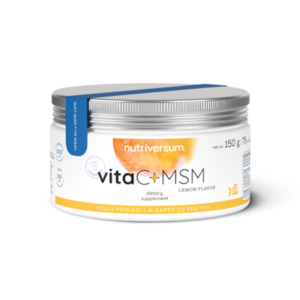 Метилсульфонилметан и Витамин C Nutriversum VITA C+MSM (лимон) 150 г