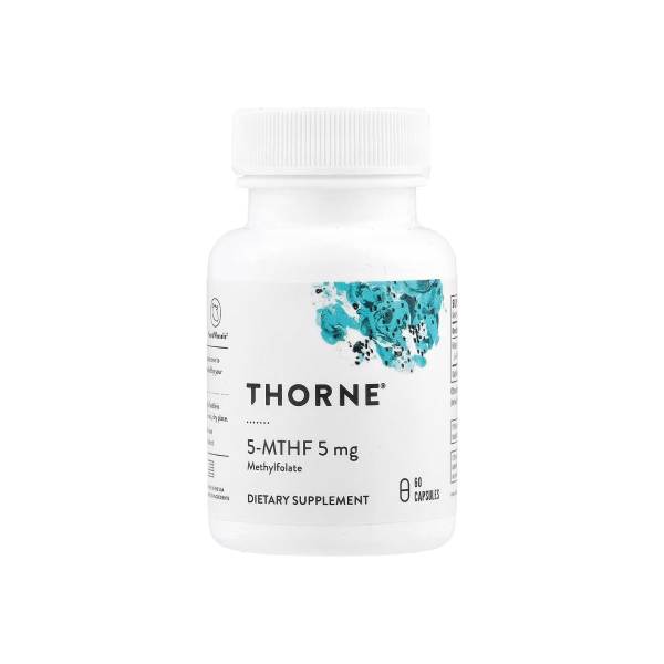Вітамін B9 Thorne 5-MTHF, 5 мг, 60 капсул