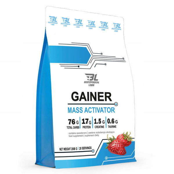 Гейнер Bodyperson Labs Gainer (полуниця) 2000 г