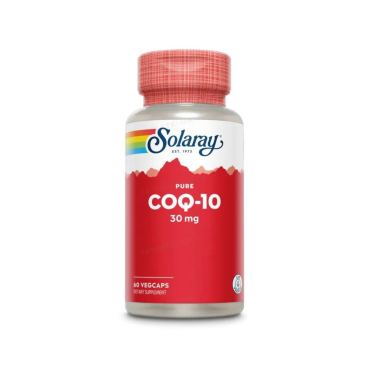 Коензим Q10 Solaray CoQ-10 Pure, 30 мг, 60 капсул