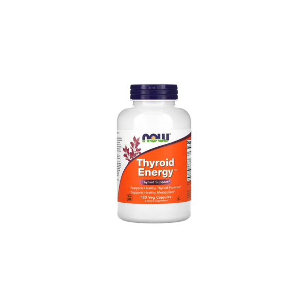 Добавка для щитоподібної залози Now Foods Thyroid Energy, 180 капсул